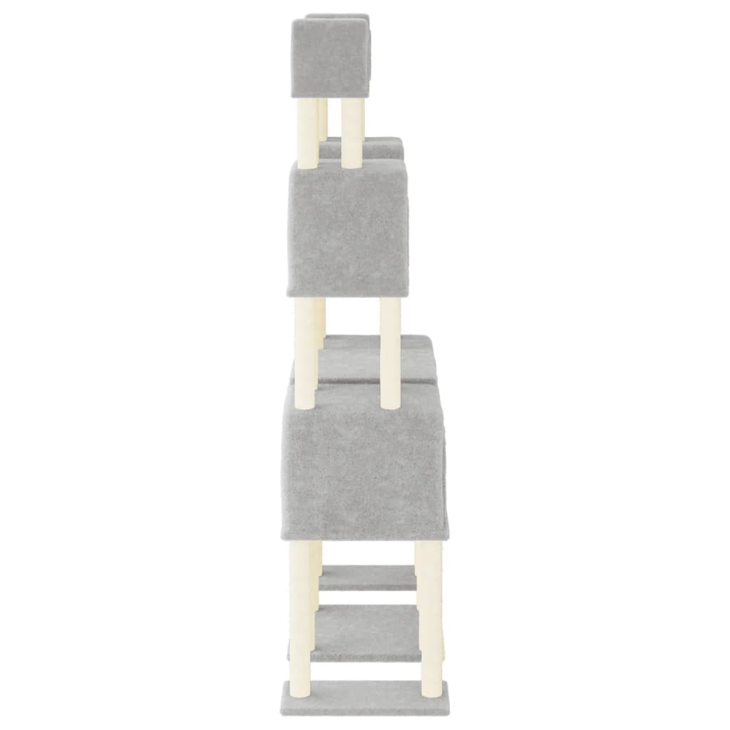 Pawly Large Cat Tree — 199 cm Sisal Scratching Tower with Dens & Platforms