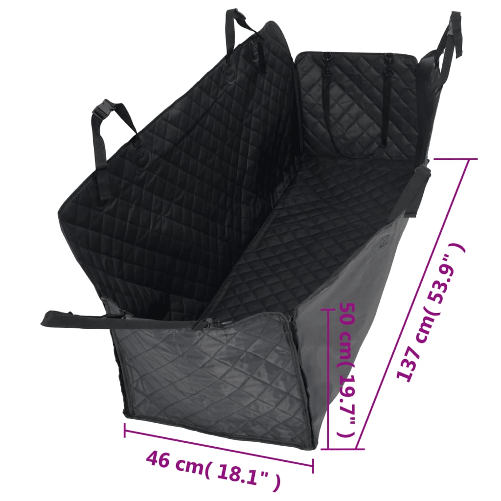 Pawly Dog Car Seat Cover — Waterproof Hammock for Backseat (137 x 46 x 50 cm)