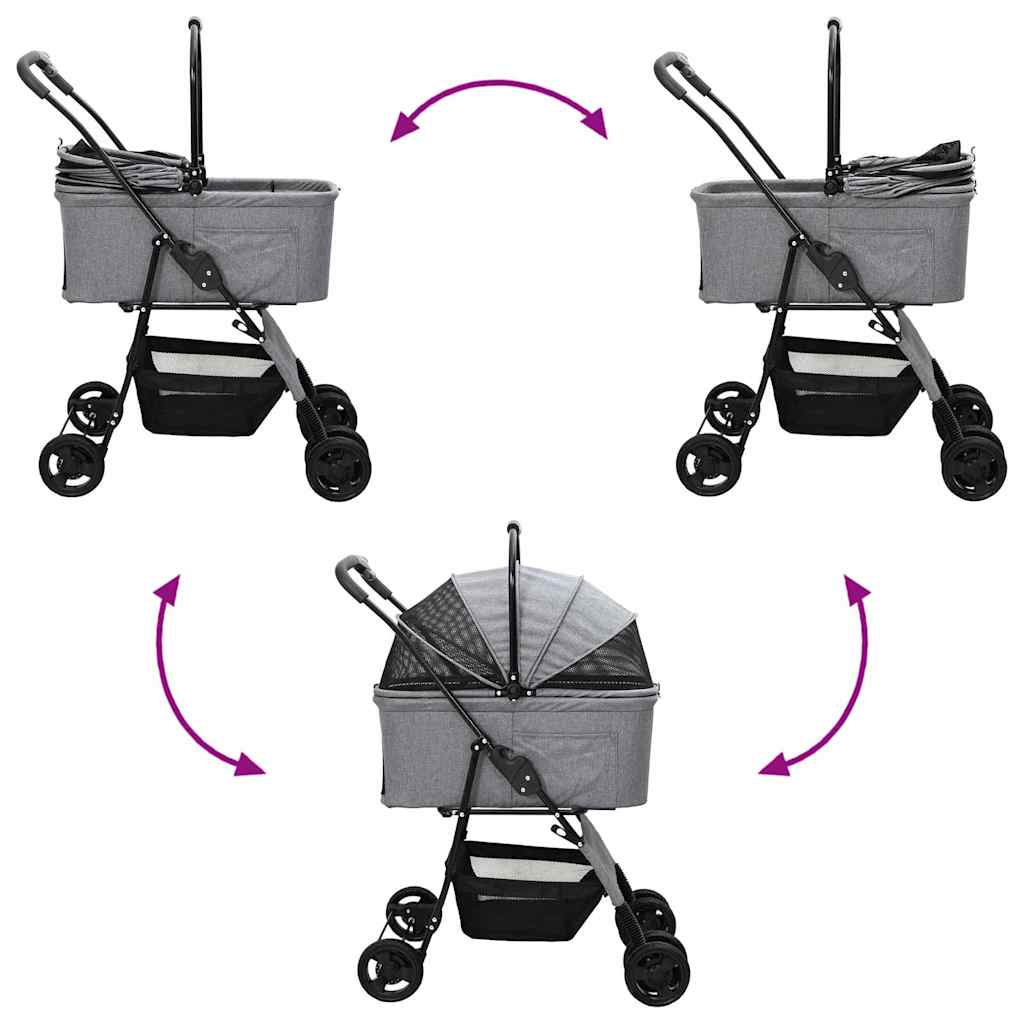 Pawly Pet Stroller — Foldable 3 or 4 Wheel Stroller for Cats & Small Dogs
