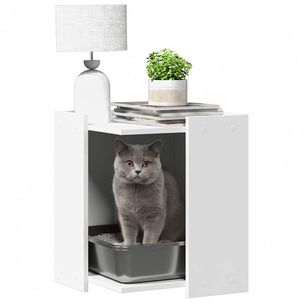 Pawly Designer Litter Box — Hidden Wooden Cat Litter Cabinet